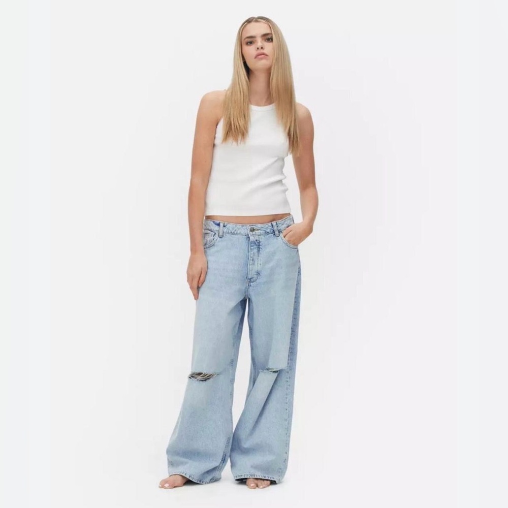 Rita Ora X Primark Light Wash Denim Jeans. Size 2
